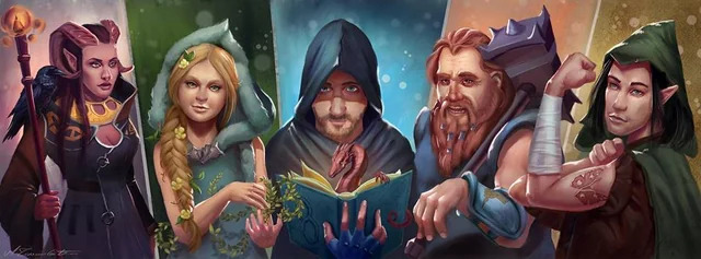 Image of a heroic DnD adventuring party
